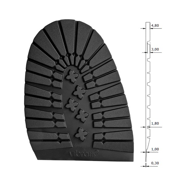 Vibram walkabout half sole and heel - The Key Cobbler